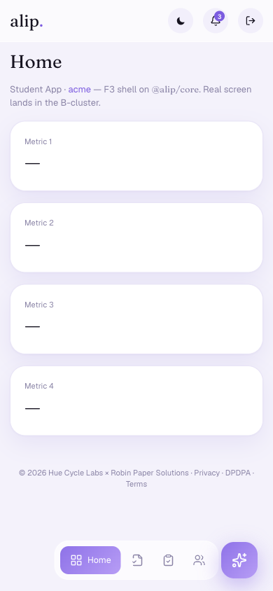 alip. student app on mobile